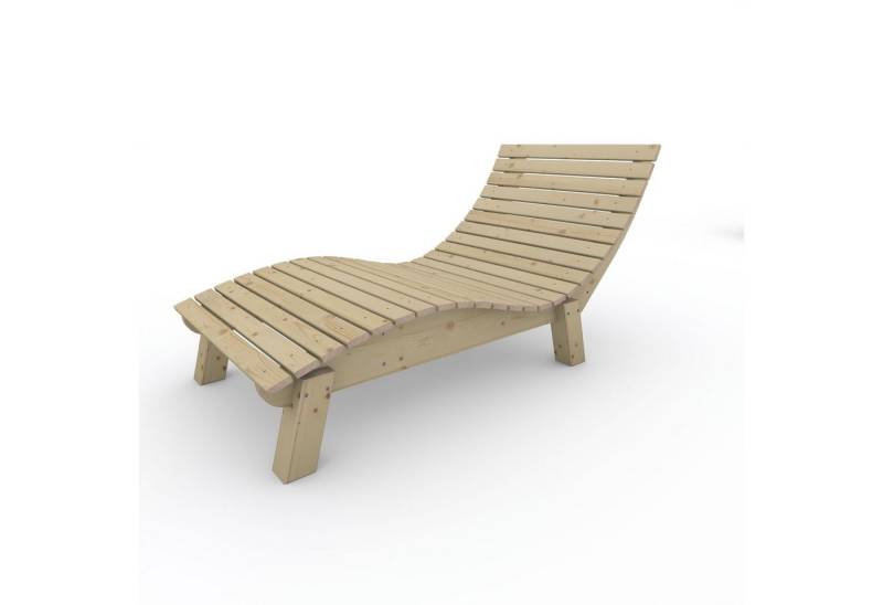 TUGA-Holztech Gartenliege Relaxliege "Liege-Franzi" wahl Holzart Breite Höhe, Breite:70 80 90 100 120 140 Höhe 40 50 60cm Holz: Fichte Lärche Zirbe von TUGA-Holztech