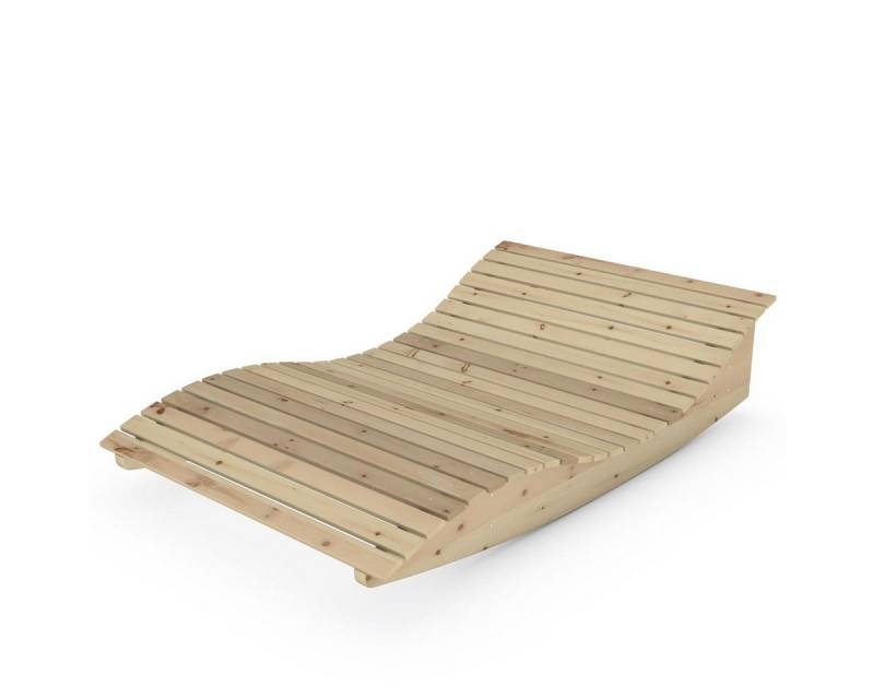 TUGA-Holztech Gartenliege Relaxliege "Pool-Moni" Holzart & Breite wählbar, Breite: 70cm 80cm 90cm 100cm 120cm 140cm Holzart: Fichte Lärche Zirbe von TUGA-Holztech