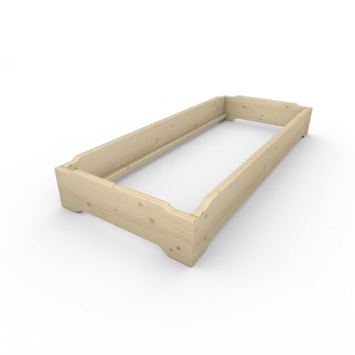 TUGA - Holztech Marken Stapelbett 1 Stück Daybett Gästebett Naturholzbett Einzelbett Massivholzbett Daybett Bett metallfrei (80 x 200) von TUGA - Holztech