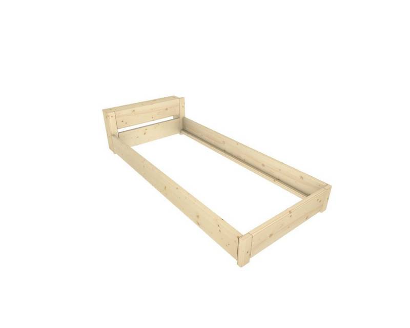 TUGA-Holztech Massivholzbett Familien-Nesterl Einzelbett 90 220 23 Fichte mit Ablage, Breite 270, 360, Doppelbett/Einzelbett 180, 90, Länge 200, 220cm TUGA-Holztech Massivholzbett Familien-Nesterl Einzelbett 90 220 23 Fichte mit Ablage, Breite 270, 360, Doppelbett/Einzelbett 180, 90, Länge 200, 220cm von TUGA-Holztech