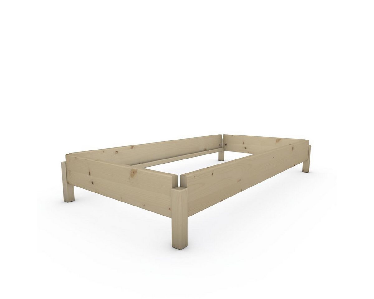 TUGA-Holztech Massivholzbett TUGA-Holztech Stapelbett Horst 70 cm x 140 cm 24 cm Fichte, Breite 70 80 90 100 120 Länge 140 160 190 200 210 220 H=24/34/44 cm TUGA-Holztech Massivholzbett TUGA-Holztech Stapelbett Horst 70 cm x 140 cm 24 cm Fichte, Breite 70 80 90 100 120 Länge 140 160 190 200 210 220 H=24/34/44 cm von TUGA-Holztech