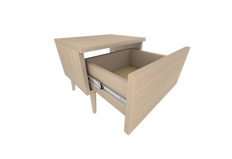 TUGA-Holztech Nachtkonsole Nachtkästchen mit Schub 1 ohne Füße Buche von TUGA-Holztech