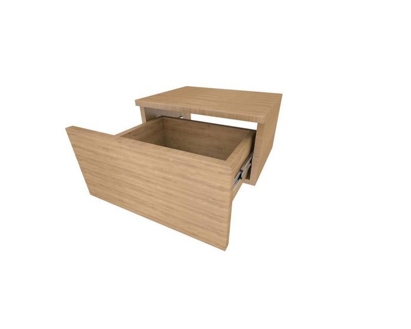 TUGA-Holztech Nachtkonsole Nachtkästchen mit Schub 1 ohne Füße Eiche von TUGA-Holztech