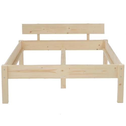 TUGA - Holztech Naturprodukt MASSIVHOLZBETT DAYBETT MASSIV Holz Bett HOLZBETT FSC 300Kg 180 x 200cm unbehandelt EXTRA HÖHE 48cm von TUGA - Holztech