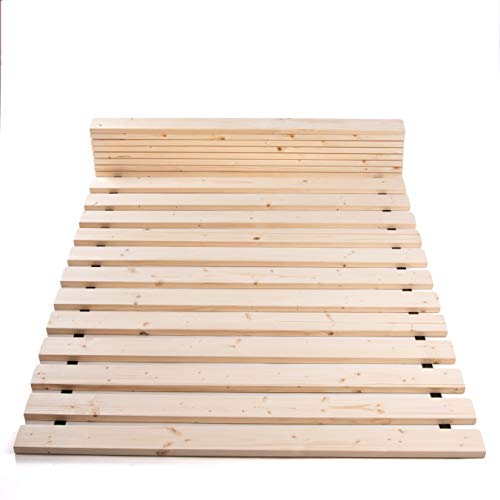 TUGA - Holztech Rollrost 300 kg 20 Leisten - Hochwertiger extra starker Lattenrost aus heimischen Wäldern - Rolllattenrost unbehandelt für gesunden Schlaf (100 x 210 cm) von TUGA - Holztech