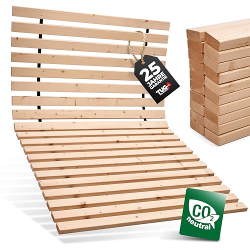 TUGA - Holztech Rollrost Lattenrost 180 x 200 cm (90x200 2X) 29mm 500kg stabilster Bettrost Rolllattenrost von TUGA - Holztech