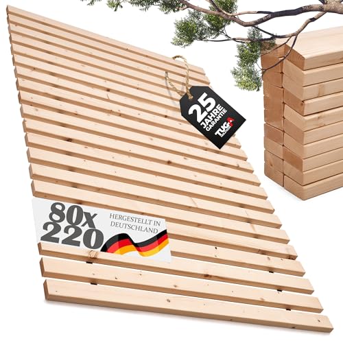 TUGA - Holztech Rollrost Lattenrost Made in Germany 29mm Aufbauhöhe 0-500kg Größe 80 x 220 cm von TUGA - Holztech