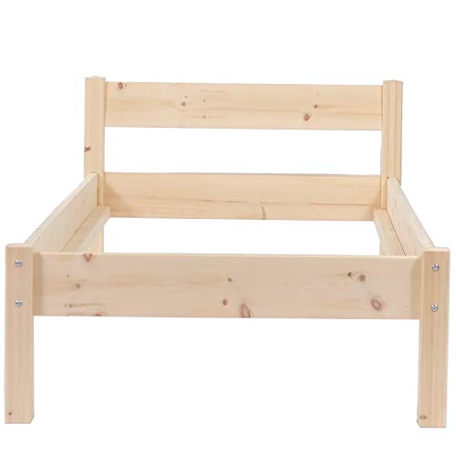 TUGA - Holztech Naturholzbett Amelie Zirbenbett Zirbelholzbett Bett aus Zirbe Massiv Holz Daybett 90 100 120 140 160 200 x 220 Deutschlandweite (Festland) (90 cm, 200 cm) von TUGA - Holztech