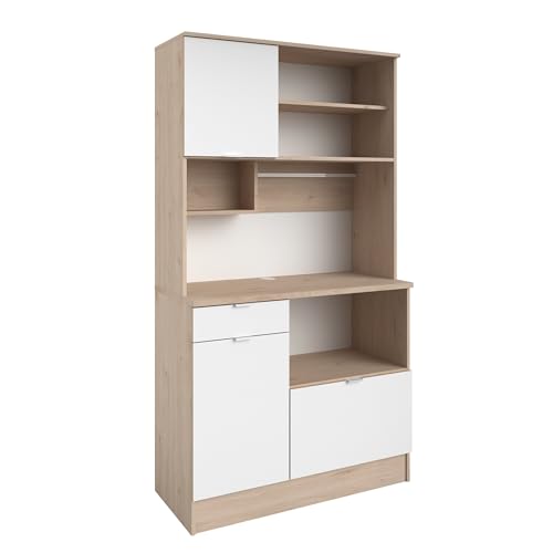 Parisot Küchenbuffet Socool 11" Weiß/Jackson-Eiche von TUGOW