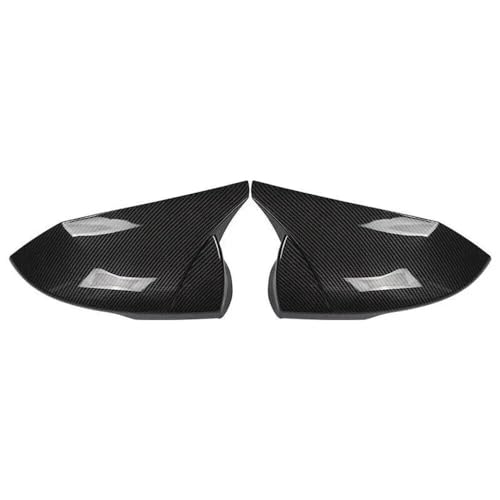 TUHBCX Auto Spiegelkappen Für Hyundai Für Elantra 2021 2022 Auto Rück Seite Spiegel Abdeckung Flügel Kappe Außen Aufkleber Tür Rückansicht Fall Trim Carbon Faser Rückspiegel Abdeckung Kappe(B) von TUHBCX