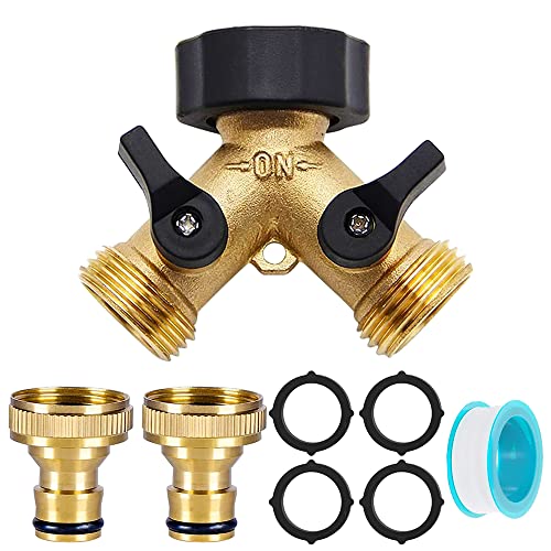2 wege verteiler wasser 3/4 zoll,wasseranschluss verteiler,wasserhahn verteiler,y-verteiler zulaufschlauch waschmaschine geschirrspüler,Gartenschlauch Verteiler,wasseranschluss adapter garten von TUIBEIDAMAI