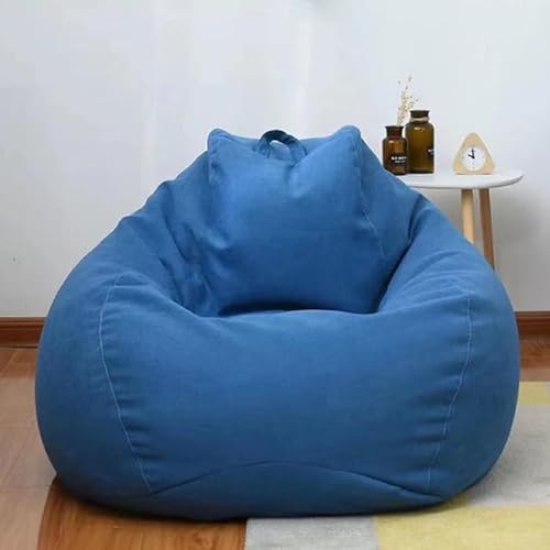 1Pcs Outdoor Sitzsack Sofas Faul Sofas Abdeckung Stühle Kein Füllstoff Leinen Tuch Liege Sitz Sitzsack Hocker Puff Couch Tatami Wohnzimmer von TUITA