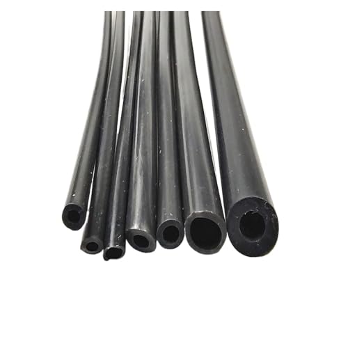 Länge 2m Bis 100m, Innendurchmesser 1mm Bis 8mm, Kleiner Schwarzer Silikonschlauch, Hohe Temperaturbeständigkeit, Schwarzer Silikonschlauch, Silikonhülle(Length 2M,ID3mm OD6mm) von TUITA