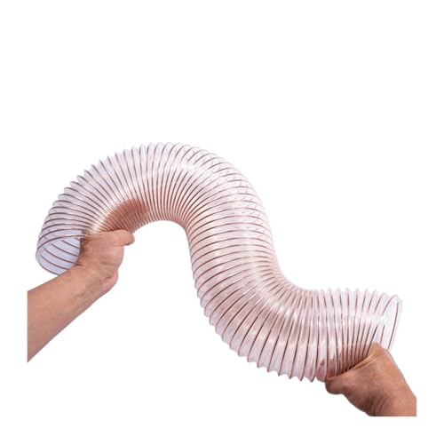 Transparenter PU-Schlauch, Kompatibel Mit Staubabsaugung, Vakuum-Rauchabluftschlauch, Auspuffrohr, Luftschlauch, Innendurchmesser 20–100 Mm X 1–10 Meter(10 Meter,Inner Diameter 55mm) von TUITA