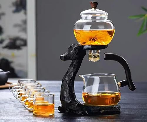 Vollautomatisches Glas-Kung-Fu-Teeset Lazy Tea Set Saugfawn Hitzebeständiges Teekannen-Set von TUITA