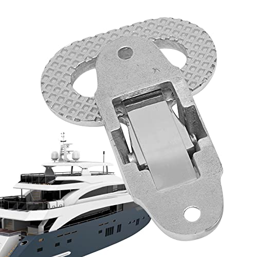 TUJOBA Bootsmast-Hecktritte, Edelstahl, klappbare Maststufe, robuste Marine-Fußstütze, rostbeständige Maststufen, Marine-Hardware-Zubehör, Marinequalität, Heckstufe für Boot von TUJOBA