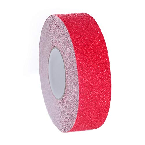 [20m x 50mm] Antirutsch Klebeband, Stark Sicherheitsband Rutschfest, Anti-Rutsch-Klebeband Schritte Band Aufkleber für Treppen Teppich Beläge Stufen, Innen- und Außenbereich, Rot TKD5035 red von TUKA-i-AKUT