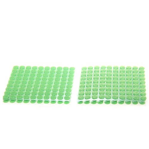 TUKA 450 Paar Klettpunkte 10 mm Selbstklebend, Stark und Robust Haken und Schlaufe Aufkleben, Klett - Klebe - Punkte, Klett Punkte, 450 Haken & 450 Schlaufe Punkte, Grün, TKB5025 green von TUKA-i-AKUT