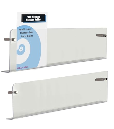 TUKA-i-AKUT 2er 100cm Wand Prospekthalter Acryl Extra Stark, Zeitschriftenhalter Wandregale für Zeitschriften Zeitungen Prospekte Broschür Bücher, Wandhalter Transparent TKD8256-100cm-2x TUKA-i-AKUT 2er 100cm Wand Prospekthalter Acryl Extra Stark, Zeitschriftenhalter Wandregale für Zeitschriften Zeitungen Prospekte Broschür Bücher, Wandhalter Transparent TKD8256-100cm-2x von TUKA-i-AKUT