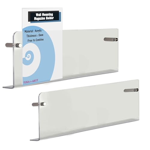 TUKA-i-AKUT 2er 80cm Wand Prospekthalter Acryl Extra Stark, Zeitschriftenhalter Wandregale für Zeitschriften Zeitungen Prospekte Broschür Bücher, Wandhalter Transparent TKD8256-80cm-2x TUKA-i-AKUT 2er 80cm Wand Prospekthalter Acryl Extra Stark, Zeitschriftenhalter Wandregale für Zeitschriften Zeitungen Prospekte Broschür Bücher, Wandhalter Transparent TKD8256-80cm-2x von TUKA-i-AKUT