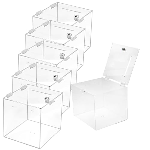TUKA-i-AKUT 6X Acryl Losbox 25x25x25cm Abschließbar, 3mm Extra Stark Acrylglas Aktionsbox mit Schloß, Spendenbox Einwurfbox Gewinnspielbox Wahlurne Acrylbox Versperrbar, Transparent TKD8260-25cm-6X TUKA-i-AKUT 6X Acryl Losbox 25x25x25cm Abschließbar, 3mm Extra Stark Acrylglas Aktionsbox mit Schloß, Spendenbox Einwurfbox Gewinnspielbox Wahlurne Acrylbox Versperrbar, Transparent TKD8260-25cm-6X von TUKA-i-AKUT