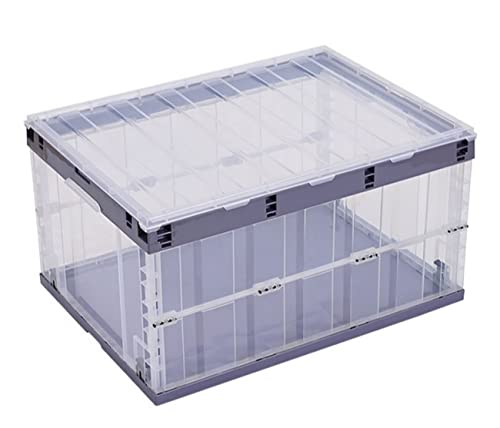 TUKA-i-AKUT 6x Faltbare Aufbewahrungsboxen mit Deckel, Stapelbar Faltbar, Stabile Stapelkisten mit Handgriff, Stapelbehälter Organizer Faltboxen Stapelboxen Durchsichtig, 6x 55L TKD8640 Hell Lila TUKA-i-AKUT 6x Faltbare Aufbewahrungsboxen mit Deckel, Stapelbar Faltbar, Stabile Stapelkisten mit Handgriff, Stapelbehälter Organizer Faltboxen Stapelboxen Durchsichtig, 6x 55L TKD8640 Hell Lila von TUKA-i-AKUT