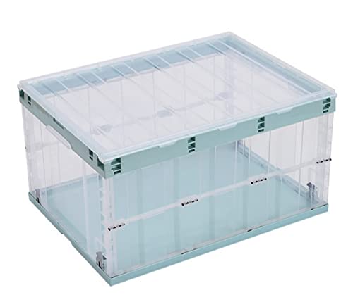 TUKA-i-AKUT Faltbare Aufbewahrungsboxen mit Deckel, Stapelbar Faltbar, Stabile Stapelkisten m Handgriff, Stapelbehälter Organizer Faltboxen Stapelboxen Durchsichtig, 1x 55L TKD8640 Grün TUKA-i-AKUT Faltbare Aufbewahrungsboxen mit Deckel, Stapelbar Faltbar, Stabile Stapelkisten m Handgriff, Stapelbehälter Organizer Faltboxen Stapelboxen Durchsichtig, 1x 55L TKD8640 Grün von TUKA-i-AKUT