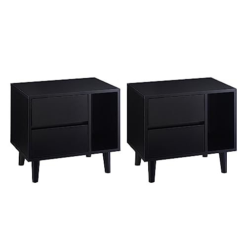 TUKAILAI Nachttisch, Nachtschrank mit 2 Schublade, Beistelltisch Modern für Wohnzimmer und Schlafzimmer, Holz Nachttisch Schrank 50 x 34 x 46.5 cm TUKAILAI Nachttisch, Nachtschrank mit 2 Schublade, Beistelltisch Modern für Wohnzimmer und Schlafzimmer, Holz Nachttisch Schrank 50 x 34 x 46.5 cm von TUKAILAI