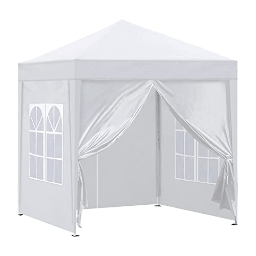 TUKAILAI Pavillon 3x3m Wasserdicht Stabil Winterfest mit 4 Seitenteilen, Pop-up Faltpavillon Höhenverstellbar, UV Schutz 50+, Faltbar Gartenzelt Partyzelt, Pavillion mit Tragetasche von TUKAILAI