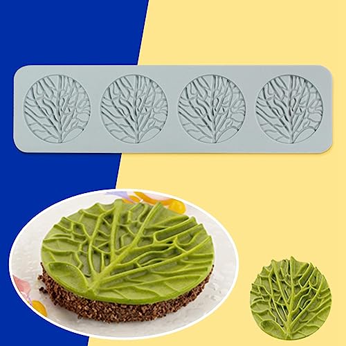 Hohle Schneeflocke Silikonform Schokolade Süßigkeiten Fondant Form 3D Prägung Silikonform Kuchen Fondant Silikonform Tonform für Cupcake Top Zucker Handwerk Kuchen Dekoration (G_ Leaf) von TUKE