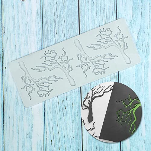 Silikonform Hohl Liebe Herz Form Baum Blatt Spitze Formen Schokolade Süßigkeiten Fondant Form 3D Baum Zweig Blätter Kuchen Fondant Silikon Form Tonform für Cupcake Top Zucker Handwerk (B_20,6 x 8,1 x Silikonform Hohl Liebe Herz Form Baum Blatt Spitze Formen Schokolade Süßigkeiten Fondant Form 3D Baum Zweig Blätter Kuchen Fondant Silikon Form Tonform für Cupcake Top Zucker Handwerk (B_20,6 x 8,1 x von TUKE