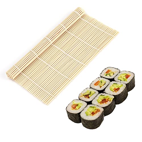 TUKNN Bambus Sushi Rollen, Sushi Matte, Sushi Rolle, Sushi Rollmatte, Sushi Rollmatte Bambus, Sushi Matte Sushirolle, DIY Bambusmatte, Bambusmatte Sushi, Küchen Zubehör von TUKNN