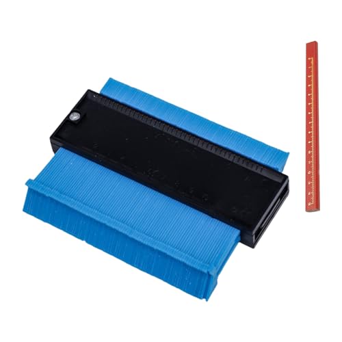 Konturenlehre mit Feststeller, Konturenlehre mit Feststeller, Profil Messwerkzeug, Profillehre, Konturenlehre, Kontur Duplikator, Konturmessgerät, Schablone Kontur Vervielfältigungslehre, Blau von TUKNN