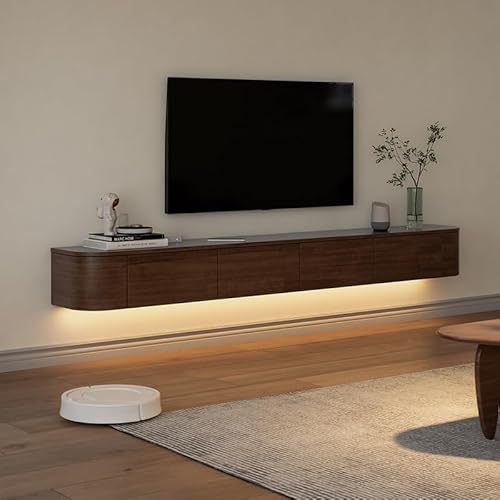 TULAZOU TV Lowboard TV Board hängend I 180cm-240cm I TV Schrank Hängeschrank Wohnwand/Braun I 240cm TULAZOU TV Lowboard TV Board hängend I 180cm-240cm I TV Schrank Hängeschrank Wohnwand/Braun I 240cm von TULAZOU