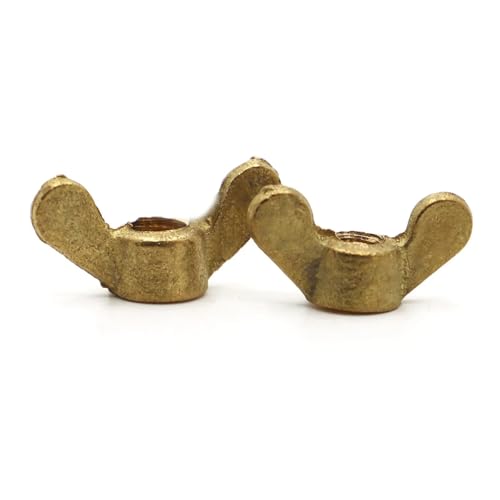 1/2 stücke DIN315 M4 M5 M6 M8 M10 M12 Messing Schmetterling Mutter Hand Festziehen Flügel Muttern(M8 2pcs) von TULDYS