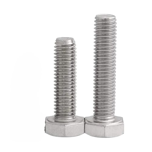 1–3 Stück M4 ~ M12 Außensechskantschrauben mit Linksgewinde, Edelstahl 304 A2, Rückwärtsgewinde, Außensechskantschrauben mit Linkszahn(35mm,M5 2pcs) von TULDYS