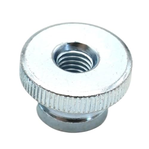 1-5 Stück M2-M12 304 Edelstahl GB806 Handmutter Hoher Kopf Rändelmutter Durchgangsloch Sackloch Werbung Dekorativer Nagel(Blue Zinc Plated,M2 (5pcs)) von TULDYS