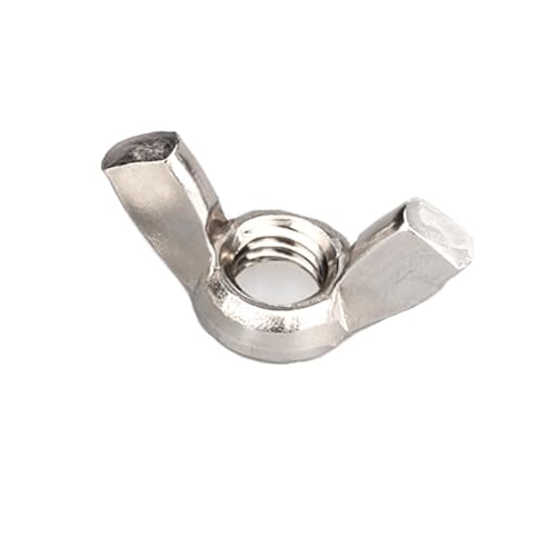 2–10 Stück DIN315 M3 M4 M5 M6 M8 M10 M12 GB62 Schwarz Weiß Nylon 304 316 Edelstahl Rändelmutter Barren Schmetterlingsohr Flügelmutter(316 stainless steel,10pcs M3) von TULDYS