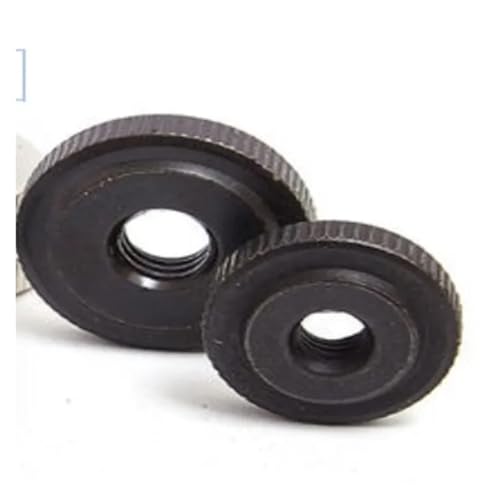 2–10 Stück M3 M4 M5 M6 M8 M10 GB807 schwarzer verzinkter vernickelter Stahl, kleine Stufe, gerändelte dünne Flügelmutter, Instrument, Muttern von Hand festziehen(Black zinc plated,M3 10pcs) von TULDYS