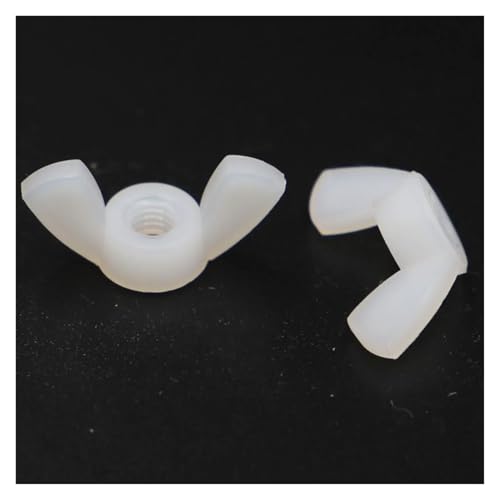 2–10 Stück Nummer 3 4 5 6 8 10 12 DIN315 Schwarz Weiß Kunststoff Nylon Flügelmutter Handdrehung Daumen Schmetterlingsmutter(WHITE,M12 2pc) von TULDYS