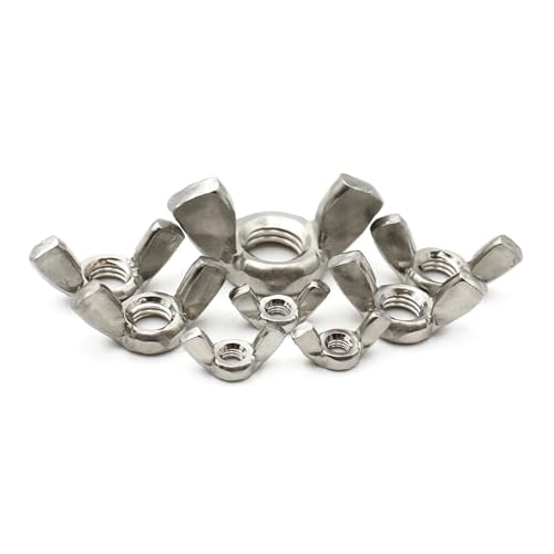 2–20 Stück 304 Edelstahl Spezialform Handschraube Flügelmutter Schmetterlingsflügelmuttern Klauenmutter M3 M4 M5 M6 M8 M10 M12(M6(10PCS)) von TULDYS