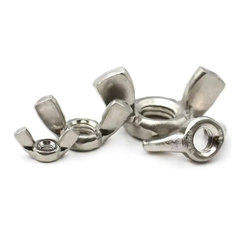 2–20 Stück 304 Edelstahl Spezialform Handschraube Flügelmutter Schmetterlingsflügelmuttern Klauenmutter M3 M4 M5 M6 M8 M10 M12(M8(5PCS)) von TULDYS