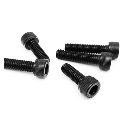 2–50 Stück DIN912 M1.6 M2 M2.5 M3 M4 M5 M6 M8 Schwarz 304 Edelstahl Sechskantschraube mit Innensechskant(4mm,50pcs M2) von TULDYS