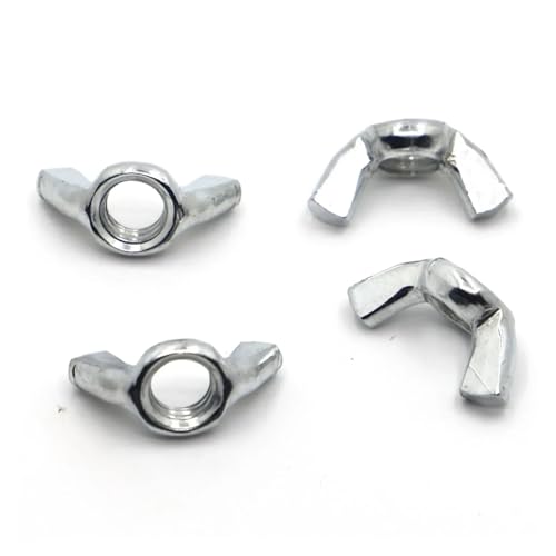 5/10 Stück verzinkter Stahl DIN315 Handfest anziehende Mutter Schmetterlingsmuttern Flügelmuttern M3 M4 M5 M6 M8 M10 M12(M8 5pcs) von TULDYS