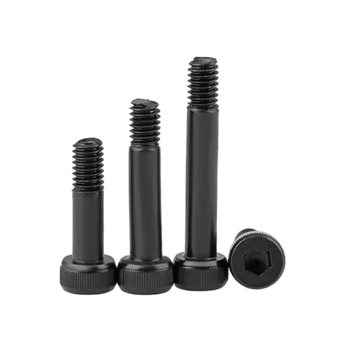 5–30 Stück M2 M2.5 M3 M4 304 12.9 Klasse vernickelt schwarz Halbgewinde Sechskantschrauben mit Innensechskant und Ansatzschraube(12.9 Grade Black,M3x16mm(10pcs)) von TULDYS