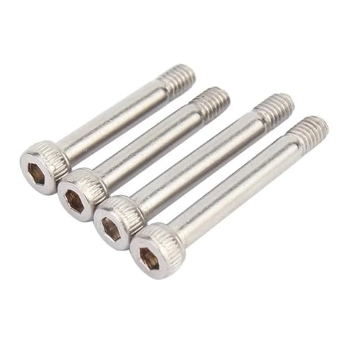 5–30 Stück M2 M2.5 M3 M4 304 12.9 Klasse vernickelt schwarz Halbgewinde Sechskantschrauben mit Innensechskant und Ansatzschraube(304,M2x12mm(30pcs)) von TULDYS