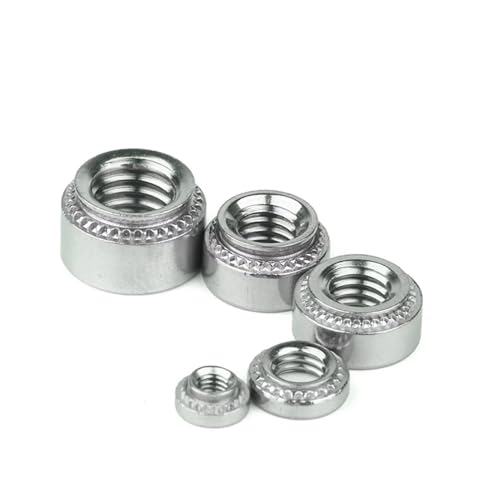 5–50 Stück M2-M10 304 selbsteinpressende Mutter Blechdicke 0,8 mm 1,0 mm 1,2 mm 1,4 mm 2,3 mm 3,2 mm Einsatzmutter Pressnietmutter(M10-3.2mm (5Pcs)) von TULDYS