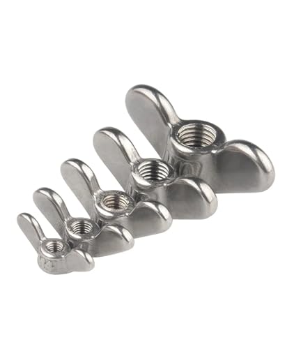 5 Stück M4 M5 M6 M8 M10 M12 M14 M16 Schmetterlingsmuttern aus Edelstahl 304 A2 Flügelmuttern Handschraubenmutter in Sonderform Klauenmutter(B-type,M6-5pcs) von TULDYS