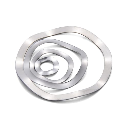 TULDYS 121 Stück Wellenscheiben 304 A2 Edelstahl Drei Wellenscheiben Federscheiben Sortiment Kit M3 M4 M5 M6 M8 M10 M12-M27 von SEIDER