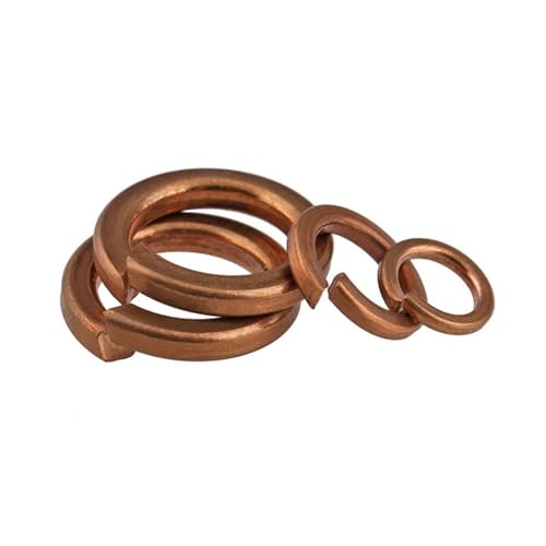 TULDYS Messing Federscheibe Bronze Kupfer Messing Split Federring M3 M4 M5 M6 M8 M10 M12 (Color : 20pcs, Size : M4) von SEIDER